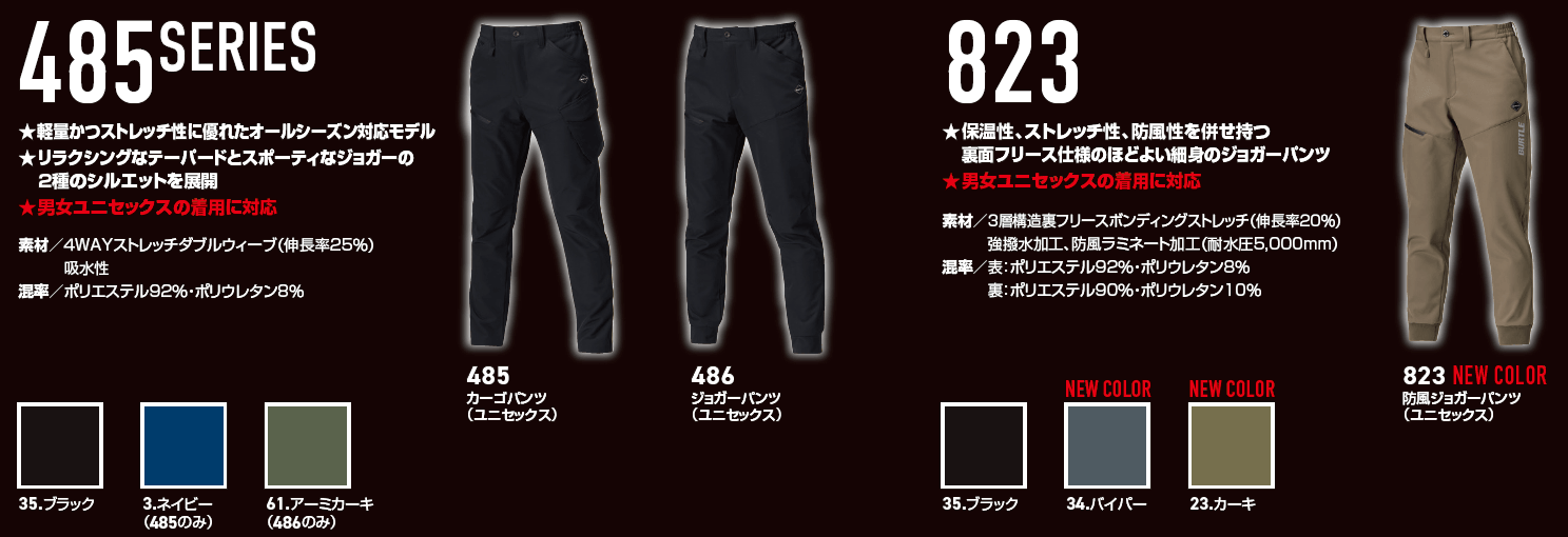 バートル485 823カタログ情報