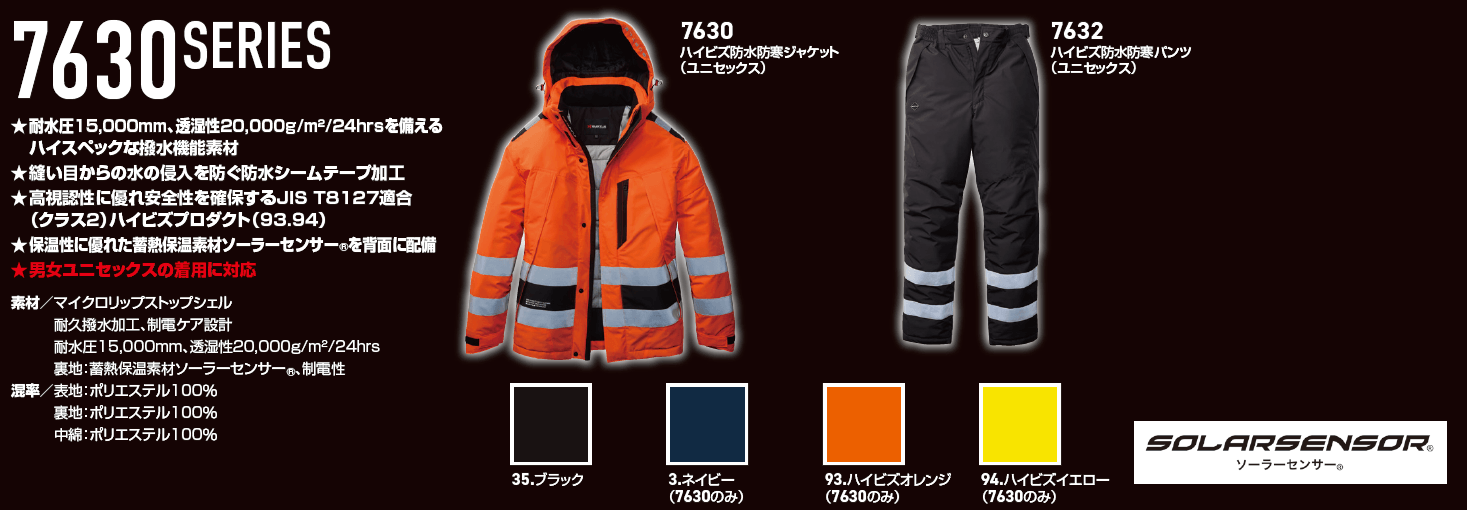 バートル7630カタログ情報
