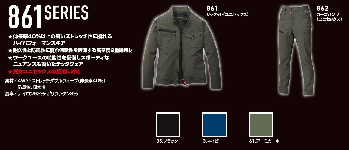 バートル861カタログ情報